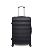 Renoso Mittelklasse-Koffer mit vier Rädern, 65 cm, schwarz