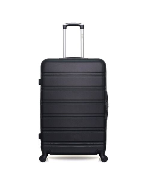 Renoso Mittelklasse-Koffer mit vier Rädern, 65 cm, schwarz