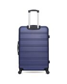 Renoso koffer met 4 wielen en enkele wielen, medium stay, 65 cm marine