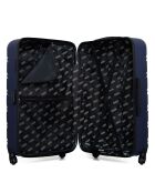 Renoso koffer met 4 wielen en enkele wielen, medium stay, 65 cm marine