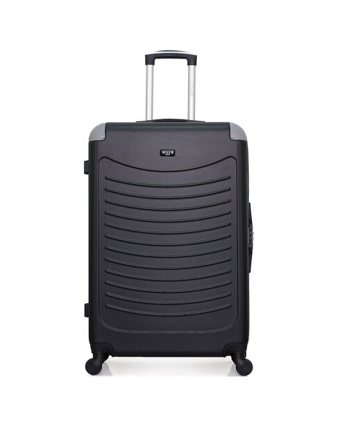 Valise Long Séjour 4 roues simples Congo 75 cm noire