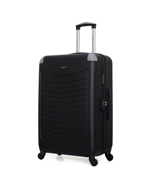 Valise Moyen Séjour 4 roues simples Congo 65 cm noire