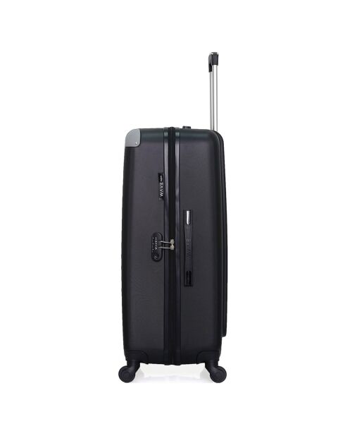 Valise Moyen Séjour 4 roues simples Congo 65 cm noire