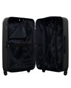 3 Valises 4 roues simples Congo 75/65/55 cm gris foncé