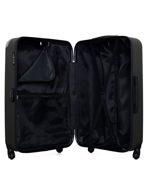 3 Valises 4 roues simples Congo 75/65/55 cm gris foncé