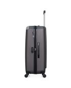 3 Valises 4 roues simples Congo 75/65/55 cm gris foncé