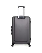 3 Valises 4 roues simples Congo 75/65/55 cm gris foncé