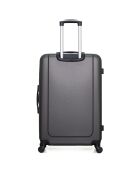 Valise Moyen Séjour 4 roues simples Congo 65cm gris foncé