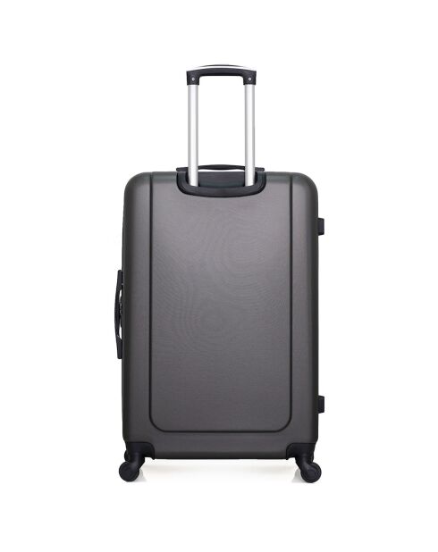 Valise Moyen Séjour 4 roues simples Congo 65cm gris foncé