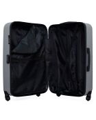 3 Valises 4 roues simples Congo 75/65/55 cm grises