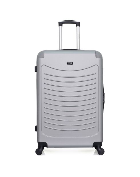 3 Valises 4 roues simples Congo 75/65/55 cm grises