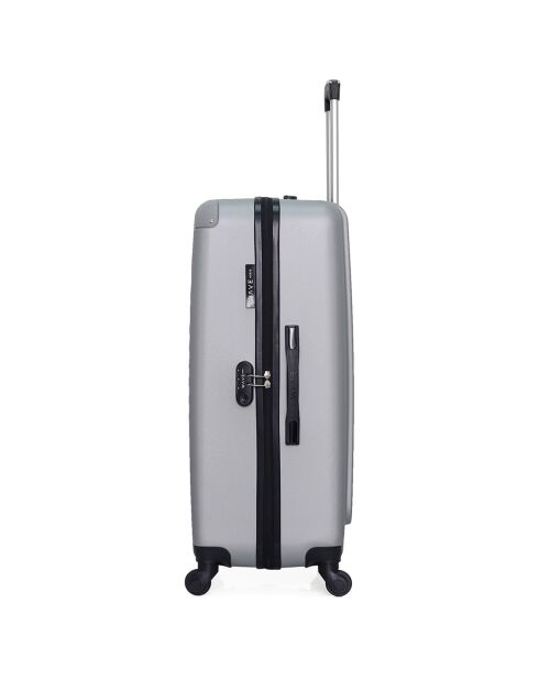 3 Valises 4 roues simples Congo 75/65/55 cm grises