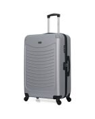 Maleta Congo Medium Stay con 4 ruedas individuales de 65 cm, color gris