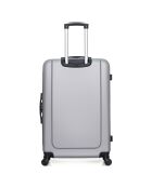 Maleta Congo Medium Stay con 4 ruedas individuales de 65 cm, color gris