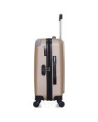 3 Valises 4 roues simples Congo 75/65/55 cm rose doré