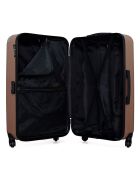 Valise Moyen Séjour 4 roues simples Congo 65 cm rose doré