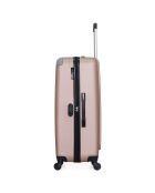 Valise Moyen Séjour 4 roues simples Congo 65 cm rose doré