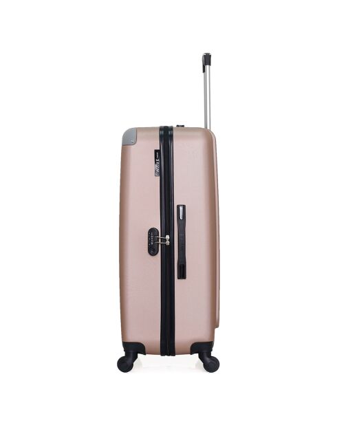 Congo Medium Stay Suitcase met 4 wielen en enkele wielen 65 cm roségoud