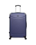 Valise Moyen Séjour 4 roues simples Congo 65 cm bleu marine