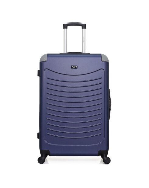 Valise Moyen Séjour 4 roues simples Congo 65 cm bleu marine