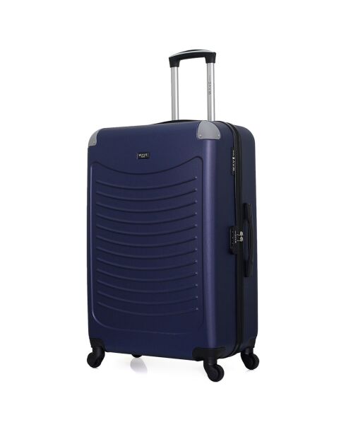 Congo Medium Stay Suitcase met 4 wielen en enkele wielen 65 cm marineblauw