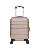 4 beigefarbene Einradkoffer Renoso-M 75/65/55/46 cm