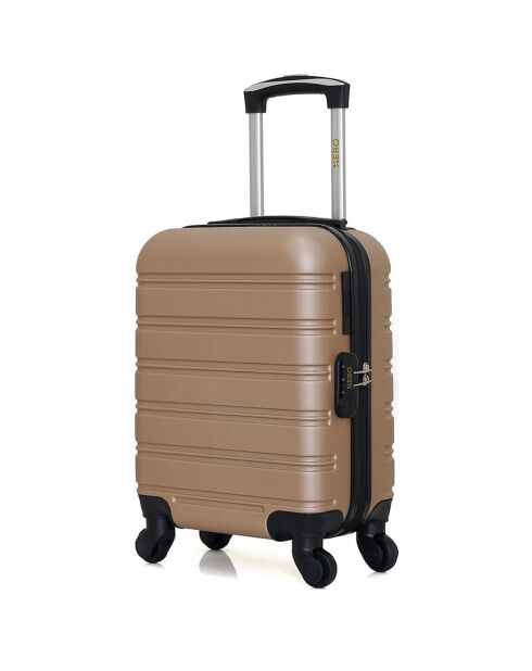 4 beigefarbene Einradkoffer Renoso-M 75/65/55/46 cm