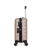 4 beigefarbene Einradkoffer Renoso-M 75/65/55/46 cm