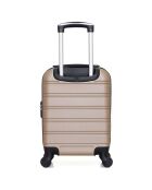 4 beigefarbene Einradkoffer Renoso-M 75/65/55/46 cm