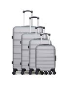 4 graue 4-Rad-Einzelkoffer Renoso-M 75/65/55/46 cm