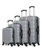 4 graue 4-Rad-Einzelkoffer Renoso-M 75/65/55/46 cm