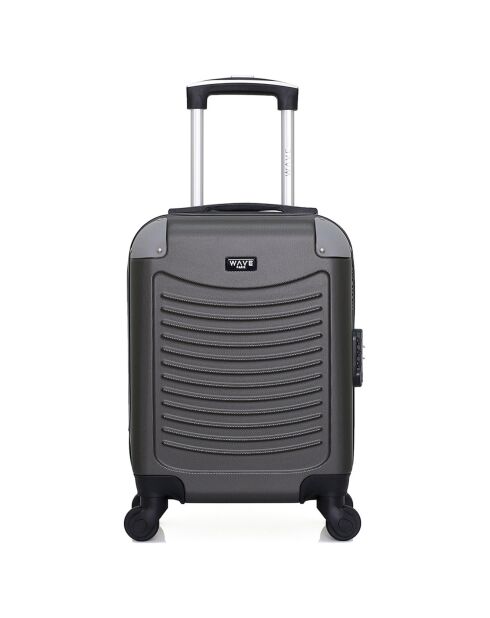4 Valises 4 roues simples Congo-M 75/65/55/46 cm gris foncé