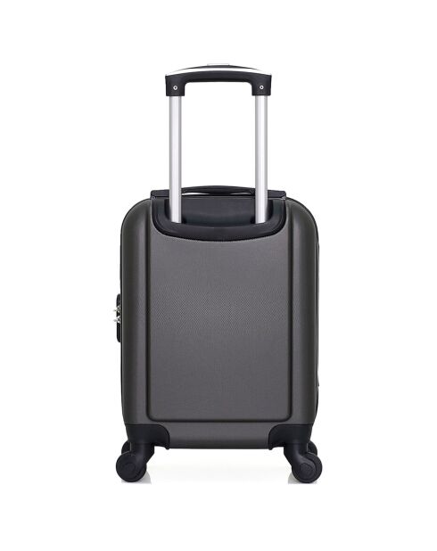 4 Valises 4 roues simples Congo-M 75/65/55/46 cm gris foncé