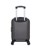Valise Cabine XXS 4 roues simples Congo 46 cm gris foncé