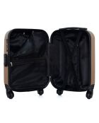 4 Valises 4 roues simples Congo-M 75/65/55/46 cm beiges