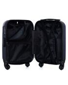 4 Valises 4 roues simples Congo-M 75/65/55/46 cm bleu marine