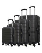4 dunkelgraue Einzelkoffer Renoso-M 75/65/55/46 cm mit 4 Rädern