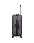 Renoso Langstreckenkoffer mit 4 Rädern und einem Rad, 75 cm, dunkelgrau