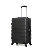 Renoso Langstreckenkoffer mit 4 Rädern und einem Rad, 75 cm, dunkelgrau