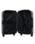 Maleta de larga estancia Renoso gris con 4 ruedas y una sola rueda, 75 cm