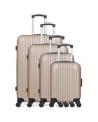 4 einfache Allradkoffer Carpathians -M 75/65/55/46 cm beige