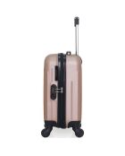 XXS Cabin Suitcase 4 enkele wielen Carpathians 46 cm roze/goud