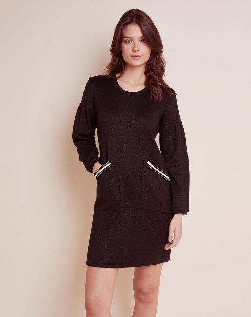 Robe Maille Love noire