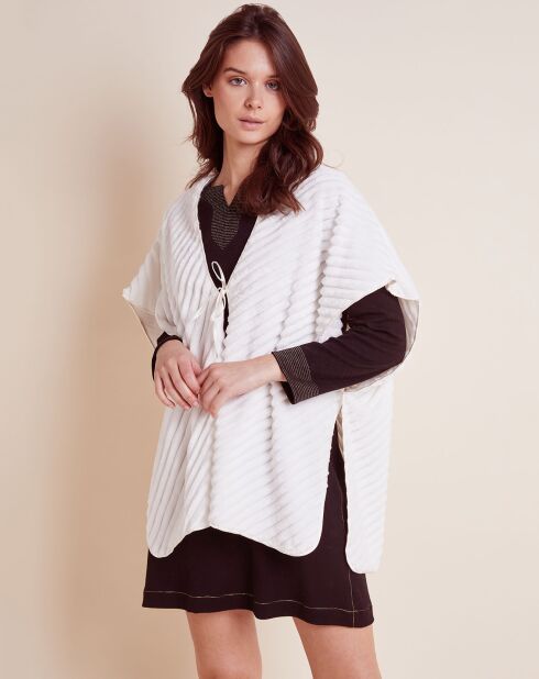 Poncho Essentiel écru