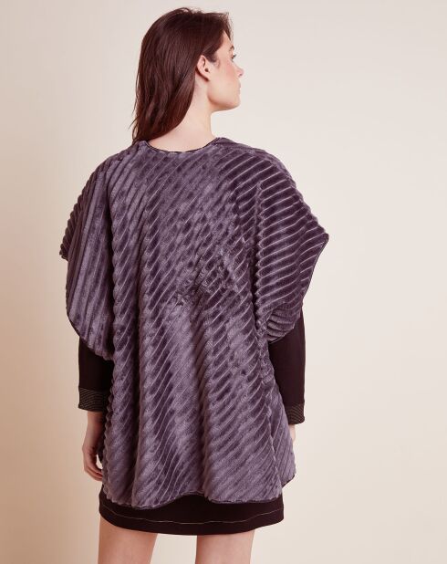 Poncho Essentiel gris vison