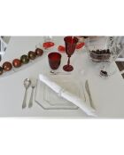 4 Ronds de serviette argentés - 5x5 cm