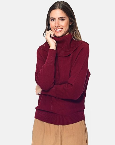 Pull Yco en Cachemire mélangé bordeaux