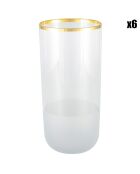 6 vasos de agua transparentes Nish - 36 cl