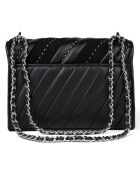 Sac bandoulière en Cuir Jet Set noir - 23x16x7 cm