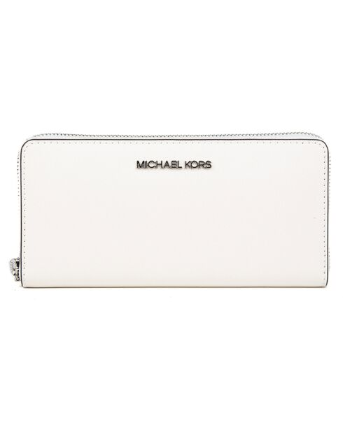 Compagnon en Cuir Jet Set Travel blanc - 10x20.5x2.5 cm